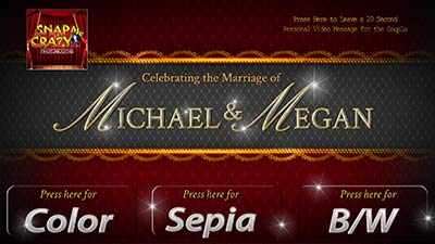 Welcome screen for photo booth rental in oklahoma city, oklahoma and texas Wedding welcome screen for photobooth rent in edmond and oklahoma city, ok
