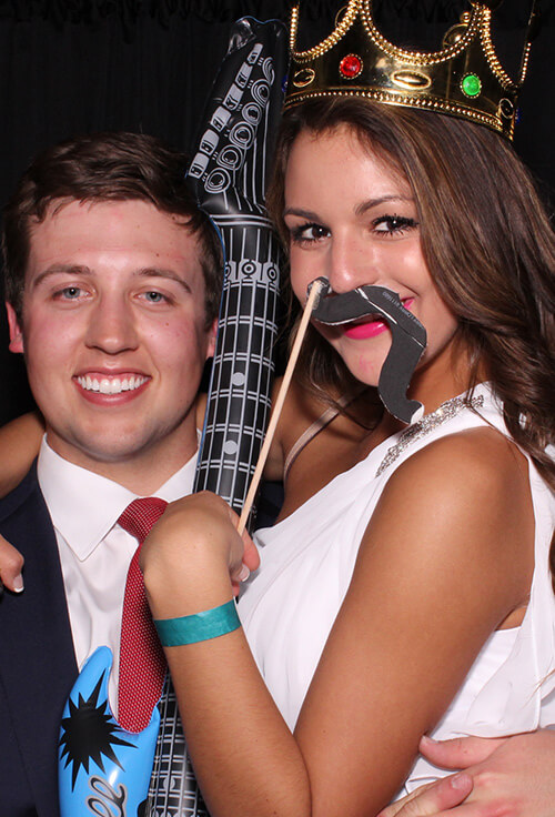 photo booth picture at chase bank tower event in oklahoma city, oklahoma. The kids were from OU Norman Kappa Alpha Theta