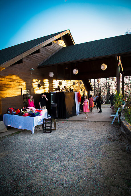 snap me crazy photo booth at the beautiful wildedrness center in stroud, oklahoma.