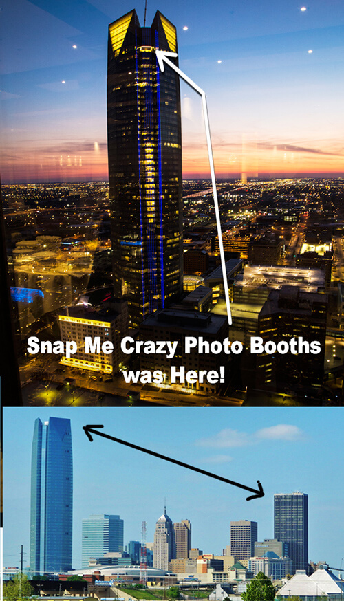 Snap Me Crazy Boother - Julissa OKC MARS Charity event in Devon Tower in Oklahoma city metro downtown